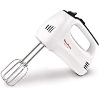 Moulinex HM3101 - Batidora amasadora y varillas con gancho para amasar y varillas para batir- 5 velocidades y función…